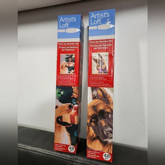 Lot of two Artist's Loft, Paint-by-Number Kit, 16" x 21.5" Vertical Canvas - Picture 1 of 6